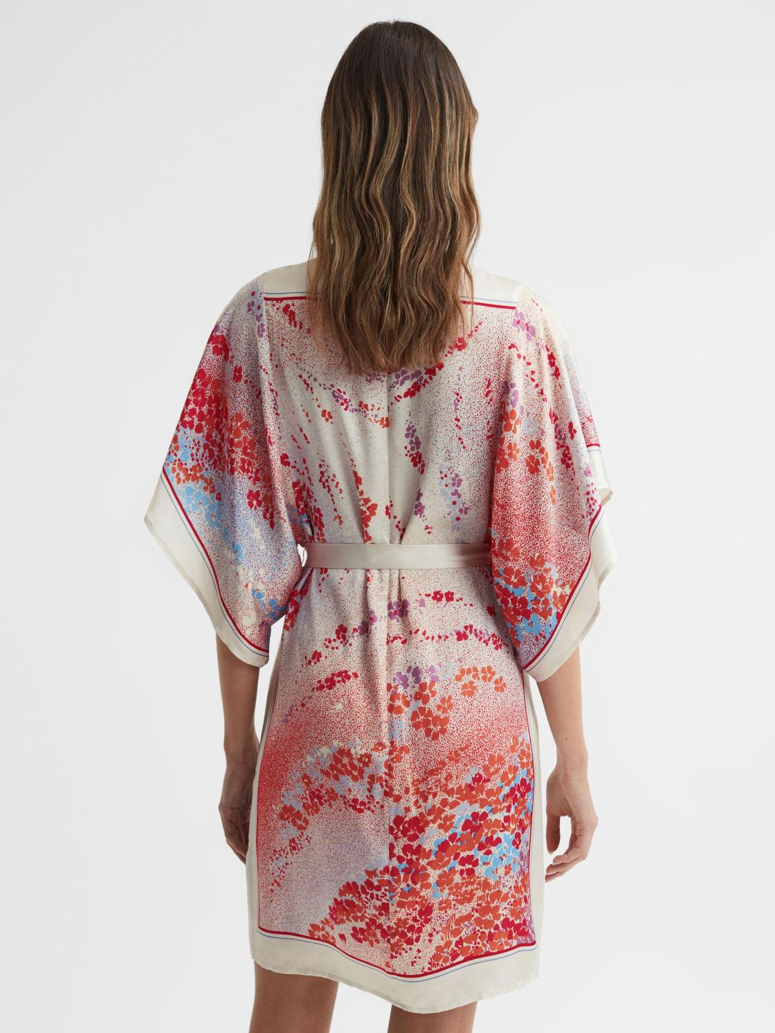 Reiss Dresses | Leea Printed Belted Mini Dress Multi - Women