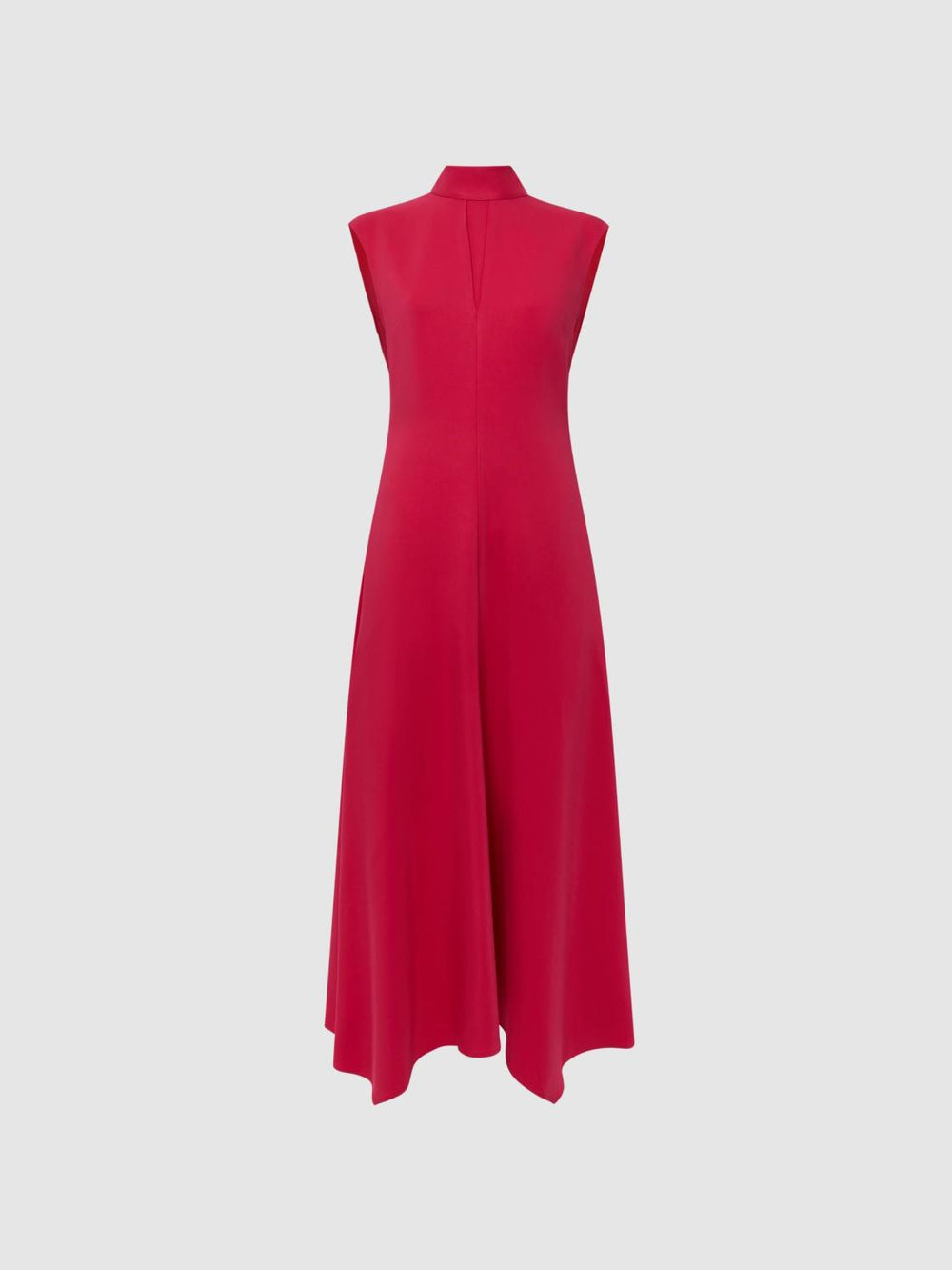 Reiss Dresses | Livvy Open Back Midi Dress Bright Pink - Women