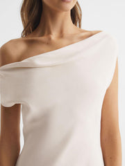 Reiss Dresses | Loretta Off-The-Shoulder Maxi Dress Ivory - Women