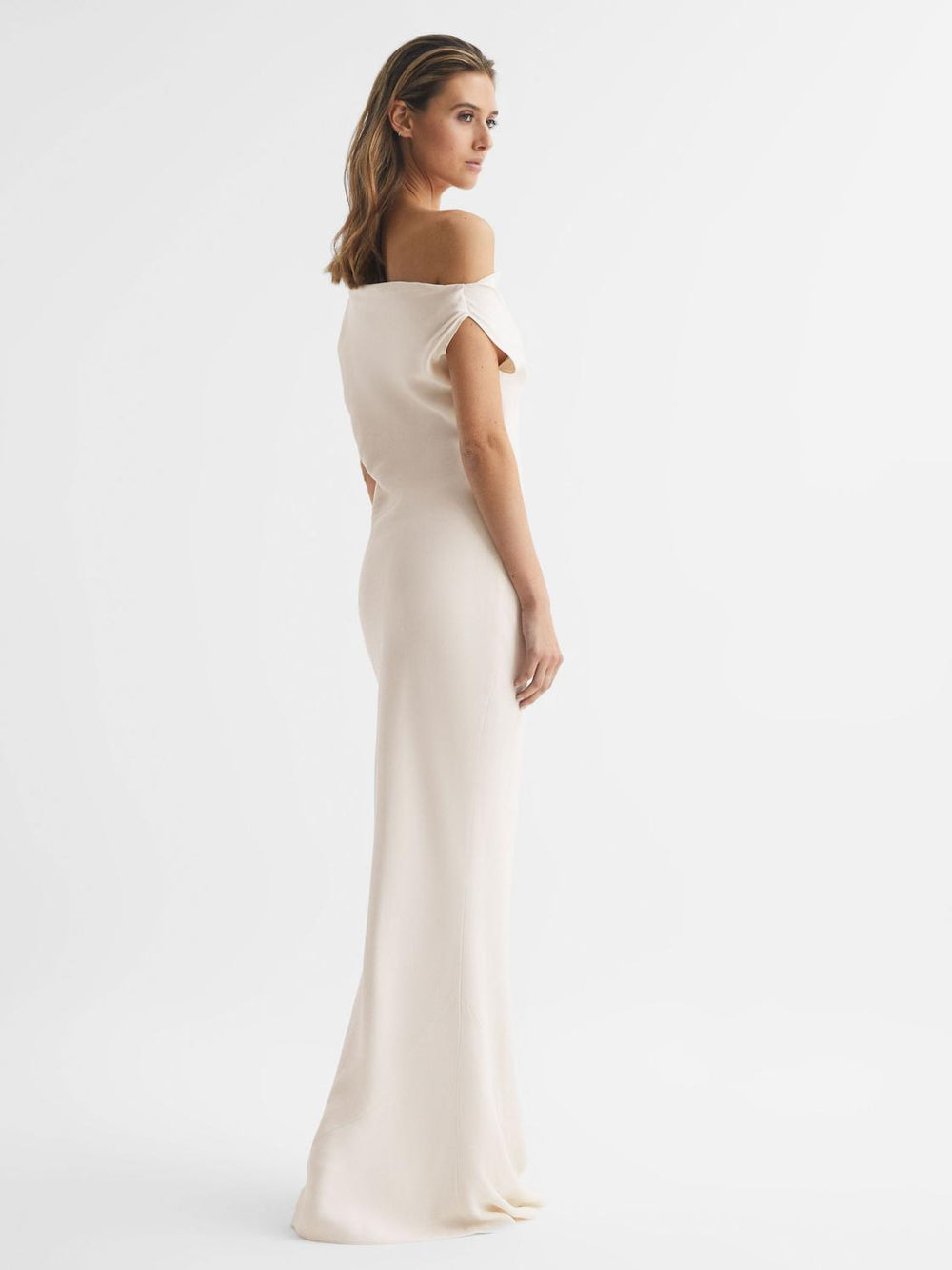 Reiss Dresses | Loretta Off-The-Shoulder Maxi Dress Ivory - Women