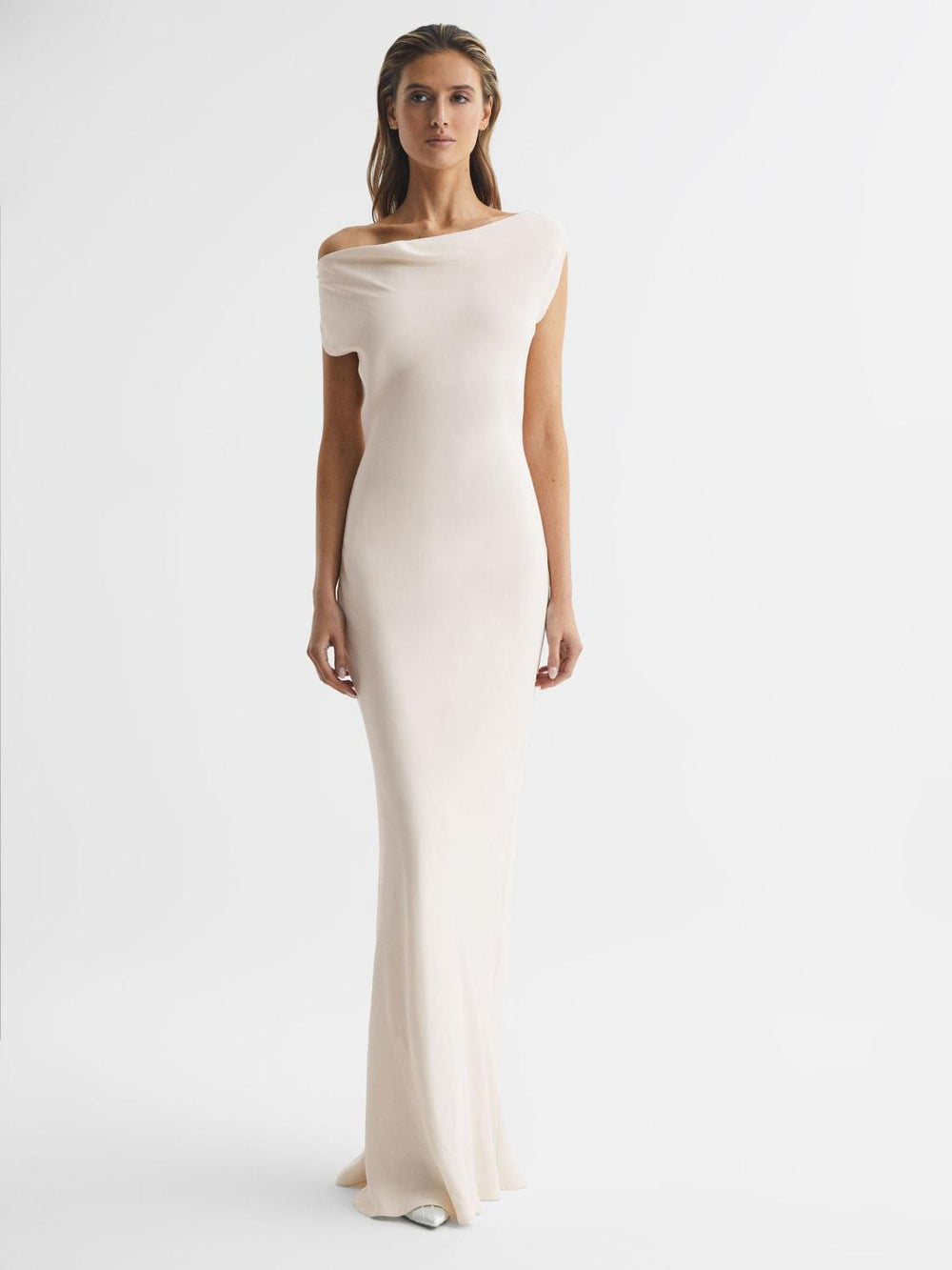 Reiss Dresses | Loretta Off-The-Shoulder Maxi Dress Ivory - Women