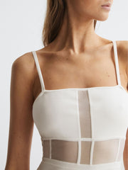 Reiss Dresses | Luisa Knitted Bodycon Dress White - Women