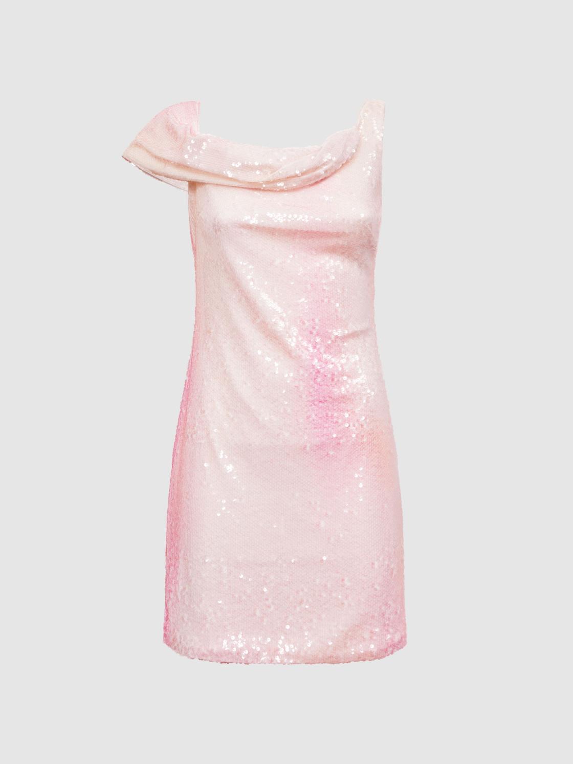 Reiss Dresses | Lydia Halston Sequin Fitted Mini Dress Abstract Sorbet - Women