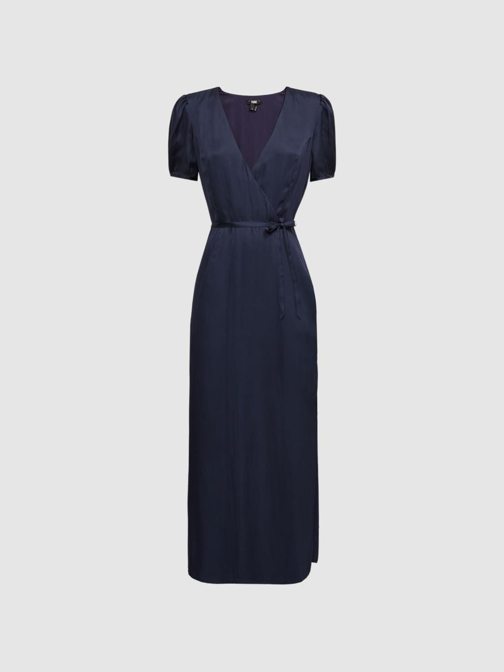 Reiss Dresses | Manuela Paige V-Neck Belted Midi Dress Dark Galaxy - Women