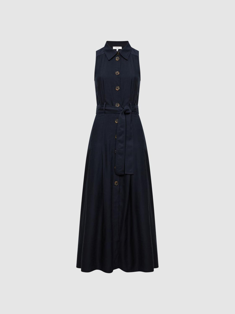 Reiss Dresses | Milena Button Front Midi Dress Ivory - Women