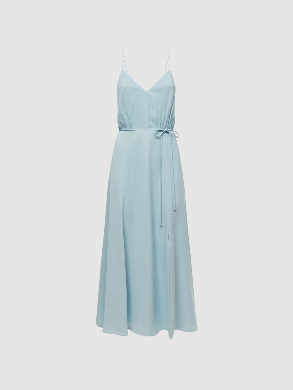 Reiss Dresses | Penny Fitted V-Neck Midi Dress Blue - Women