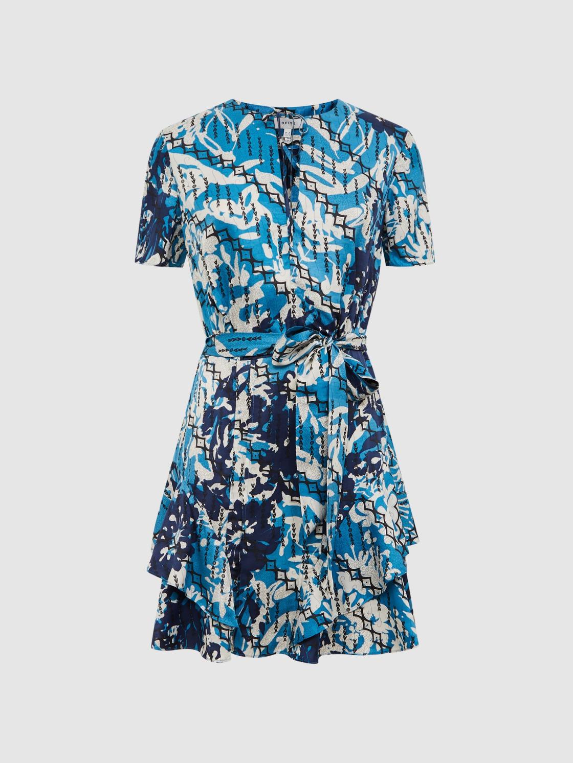 Reiss Dresses | Posey Ditsy Printed Mini Dress Blue - Women
