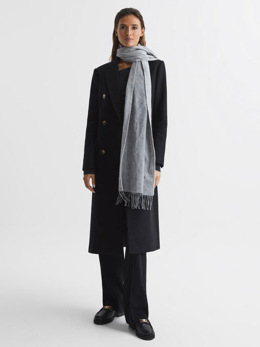 Reiss Flats | Charlotte Leather Loafers Black - Women