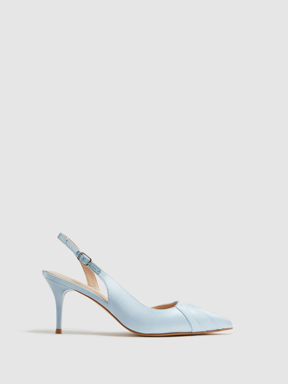 Reiss Heels | Cecily Pointed Court Shoes Blue - Women