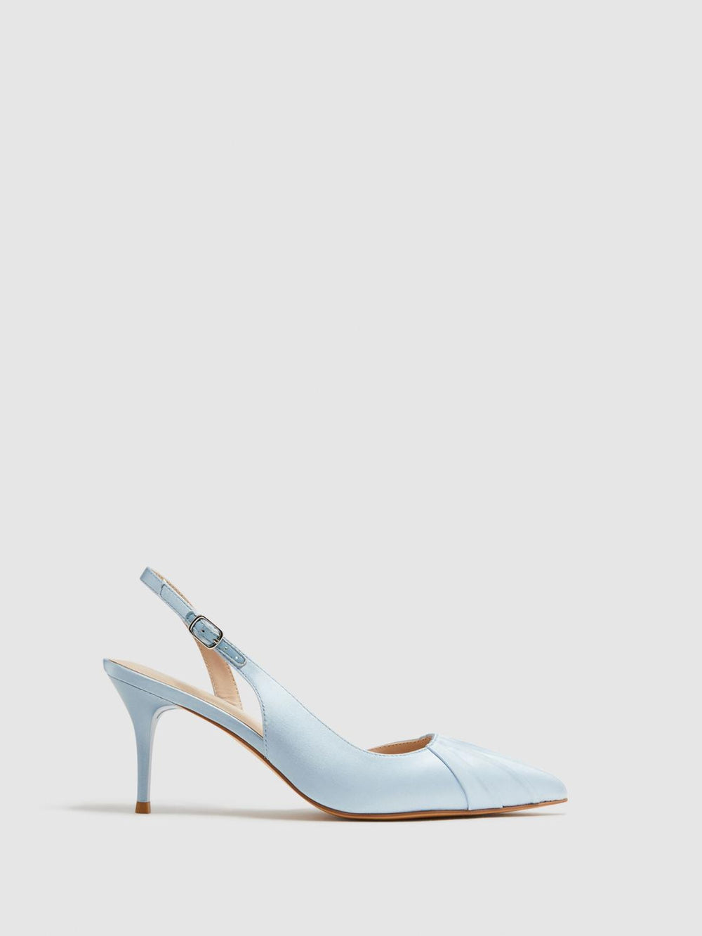 Reiss Heels | Cecily Pointed Court Shoes Blue - Women
