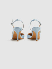 Reiss Heels | Cecily Pointed Court Shoes Blue - Women