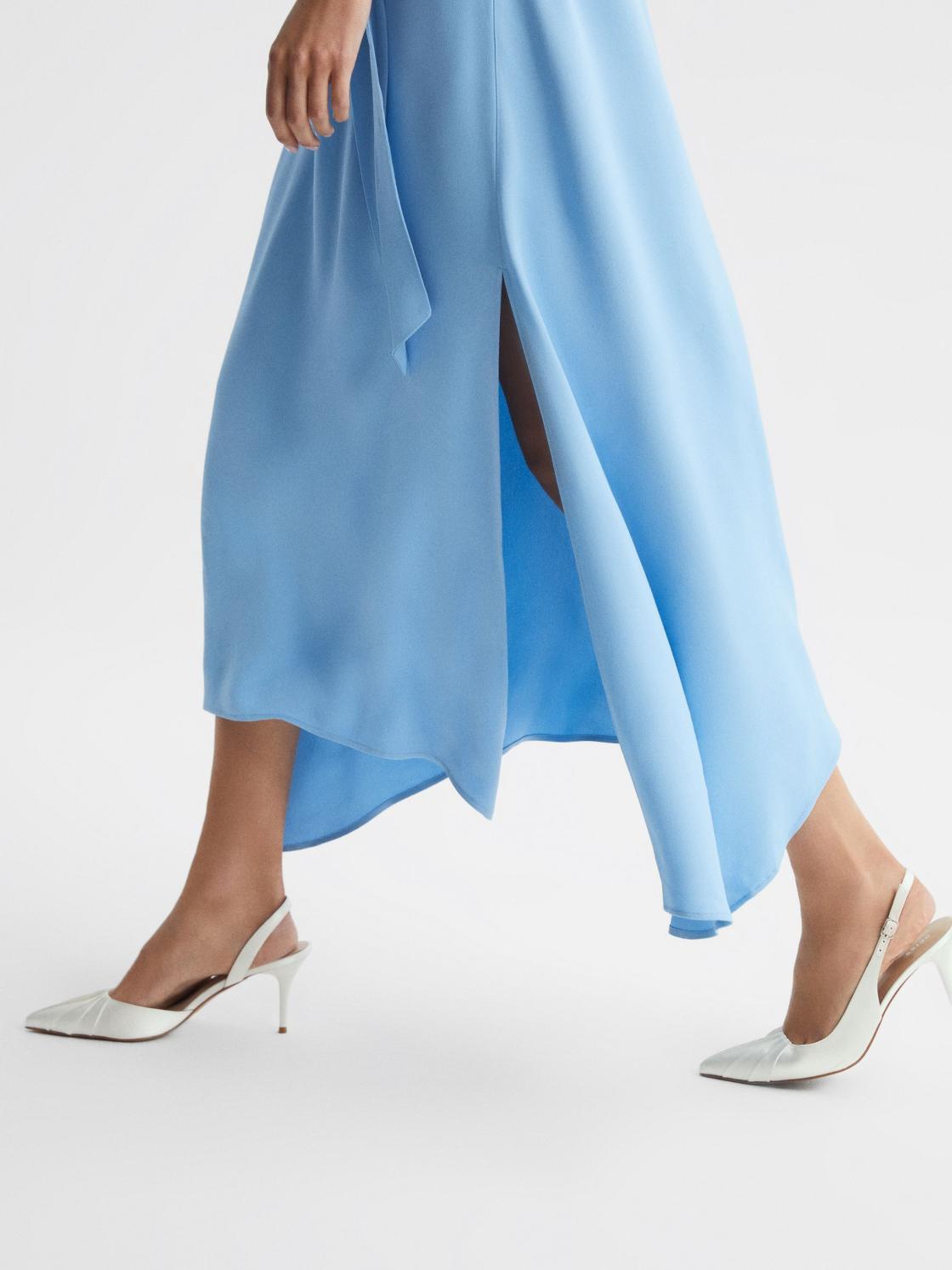 Reiss Heels | Cecily Pointed Court Shoes Off White - Women