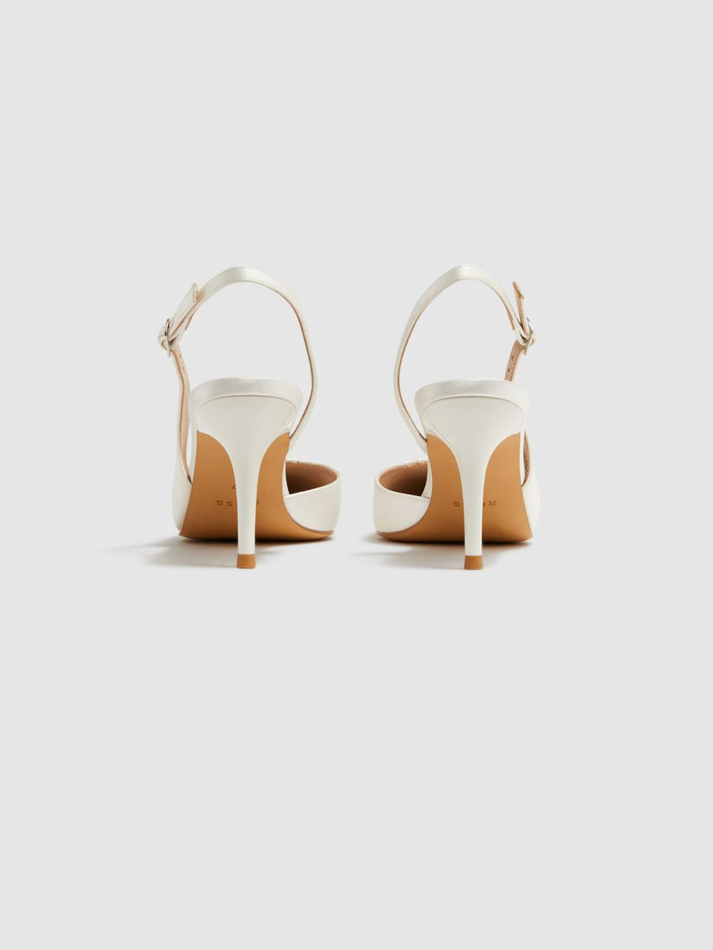 Reiss Heels | Cecily Pointed Court Shoes Off White - Women