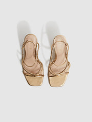 Reiss Heels | Daisey Strappy Wedge Heels Black - Women