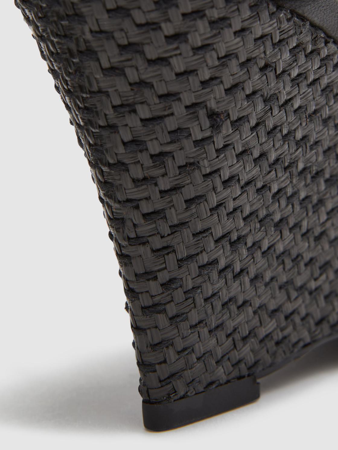 Reiss Heels | Daisey Strappy Wedge Heels Black - Women