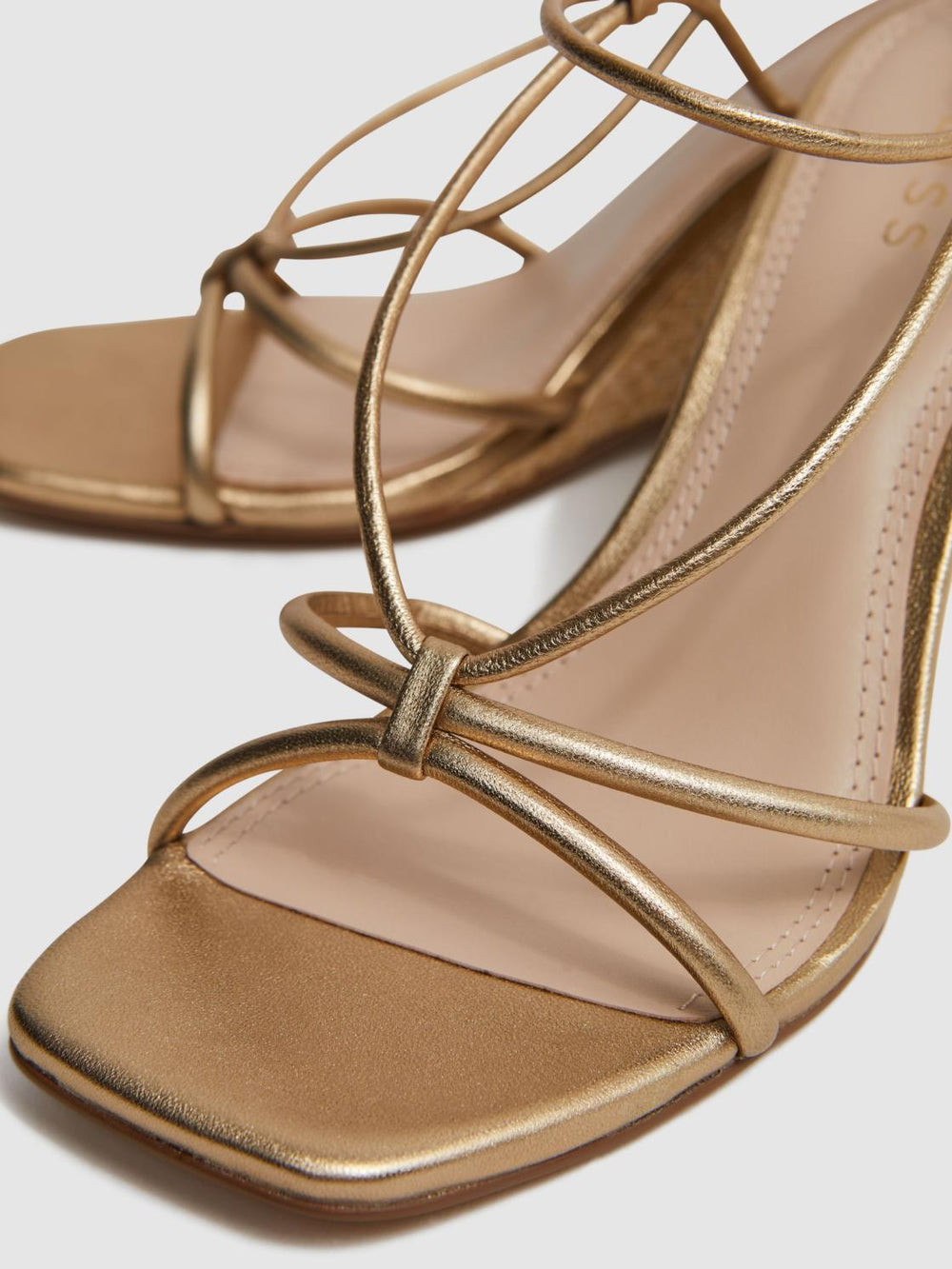 Reiss Heels | Daisey Strappy Wedge Heels Black - Women