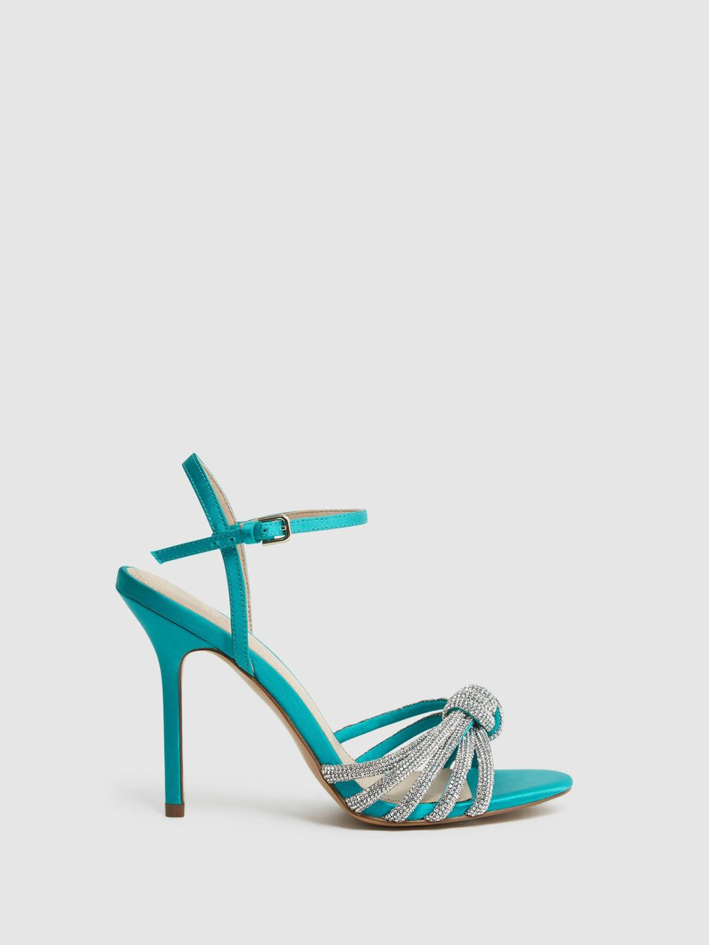 Reiss Heels | Estel Embellished Heeled Sandals Blue - Women
