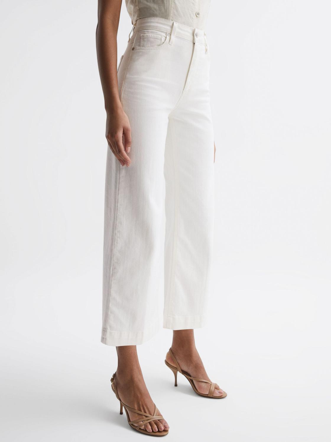 Reiss Jeans | Anessa Paige High Rise Flared Jeans Ecru - Women