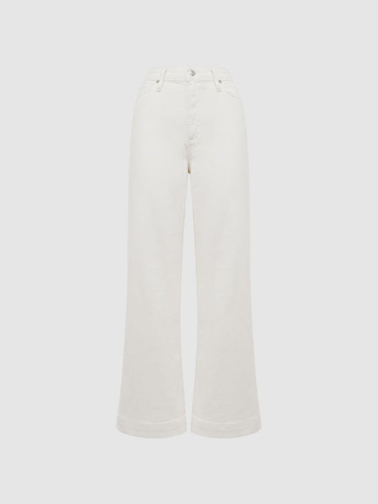Reiss Jeans | Anessa Paige High Rise Flared Jeans Ecru - Women