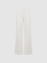 Reiss Jeans | Anessa Paige High Rise Flared Jeans Ecru - Women