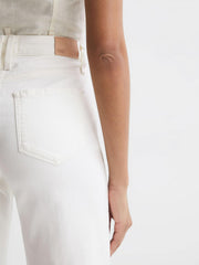 Reiss Jeans | Anessa Paige High Rise Flared Jeans Ecru - Women