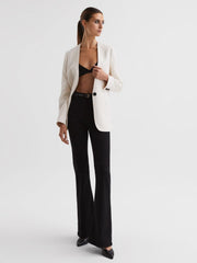 Reiss Jeans | Beau High Rise Skinny Flared Jeans Black - Women