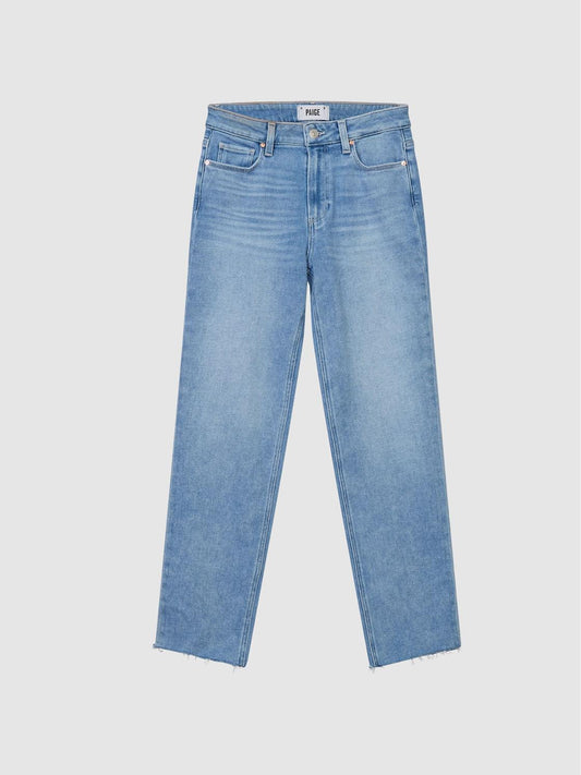 Reiss Jeans | Cindy Paige Cindy Straight Leg Raw Hem Jeans Pale Blue - Women