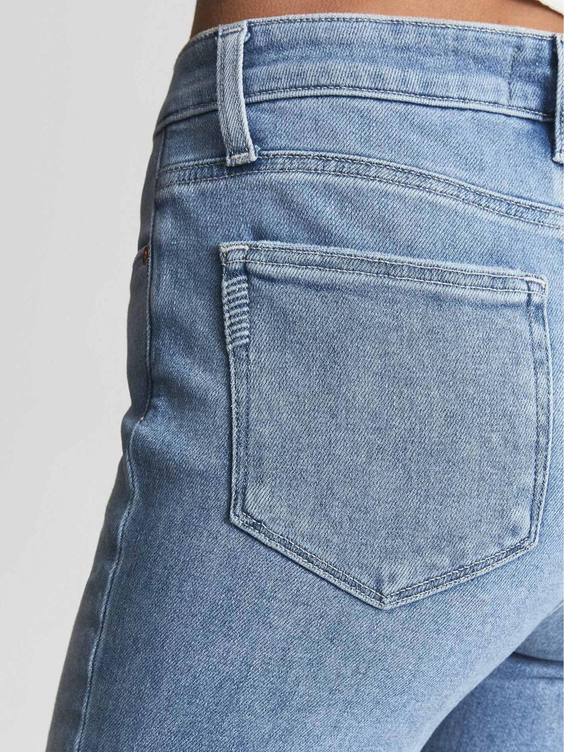 Reiss Jeans | Cindy Paige Cindy Straight Leg Raw Hem Jeans Pale Blue - Women