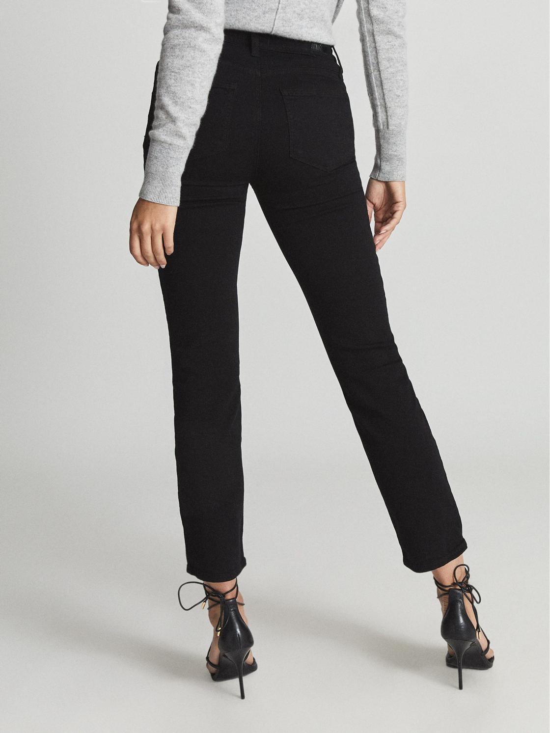 Reiss Jeans | Cindy Paige High Rise Slim Fit Jeans Black - Women