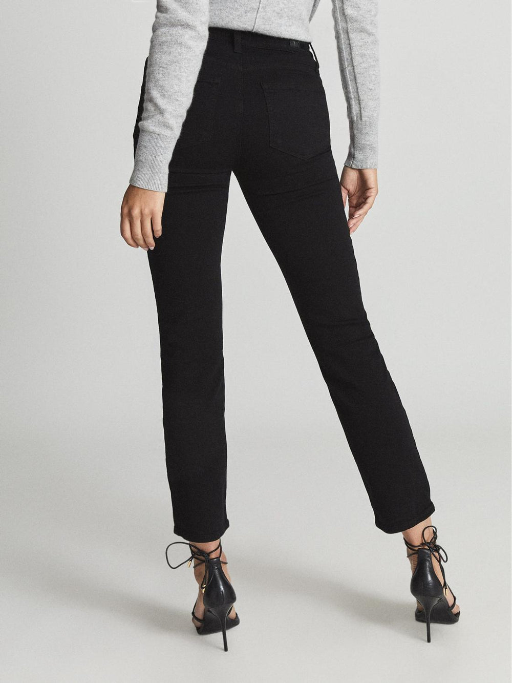 Reiss Jeans | Cindy Paige High Rise Slim Fit Jeans Black - Women