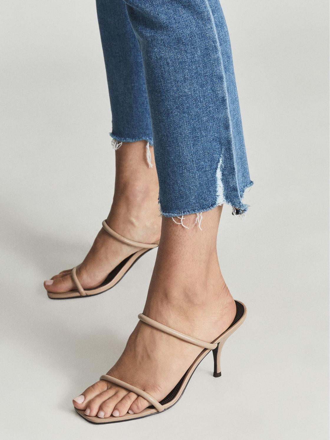 Reiss Jeans | Cindy Paige High Rise Slim Fit Jeans Light Wash Denim - Women