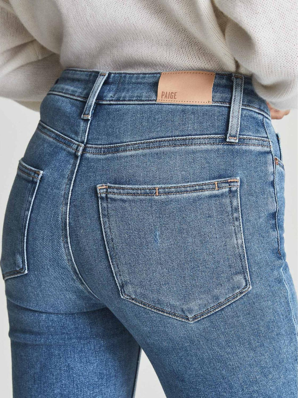 Reiss Jeans | Cindy Paige High Rise Slim Fit Jeans Light Wash Denim - Women