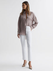 Reiss Jeans | Cindy Paige Straight Leg High Rise Jeans Crisp White - Women