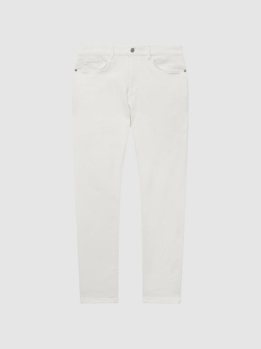 Reiss Jeans | Dover Slim Fit Brushed Jeans White - Men