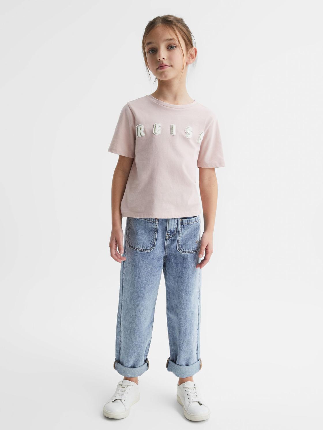 Reiss Jeans | Elodie High Rise Washed Jeans Blue - Children