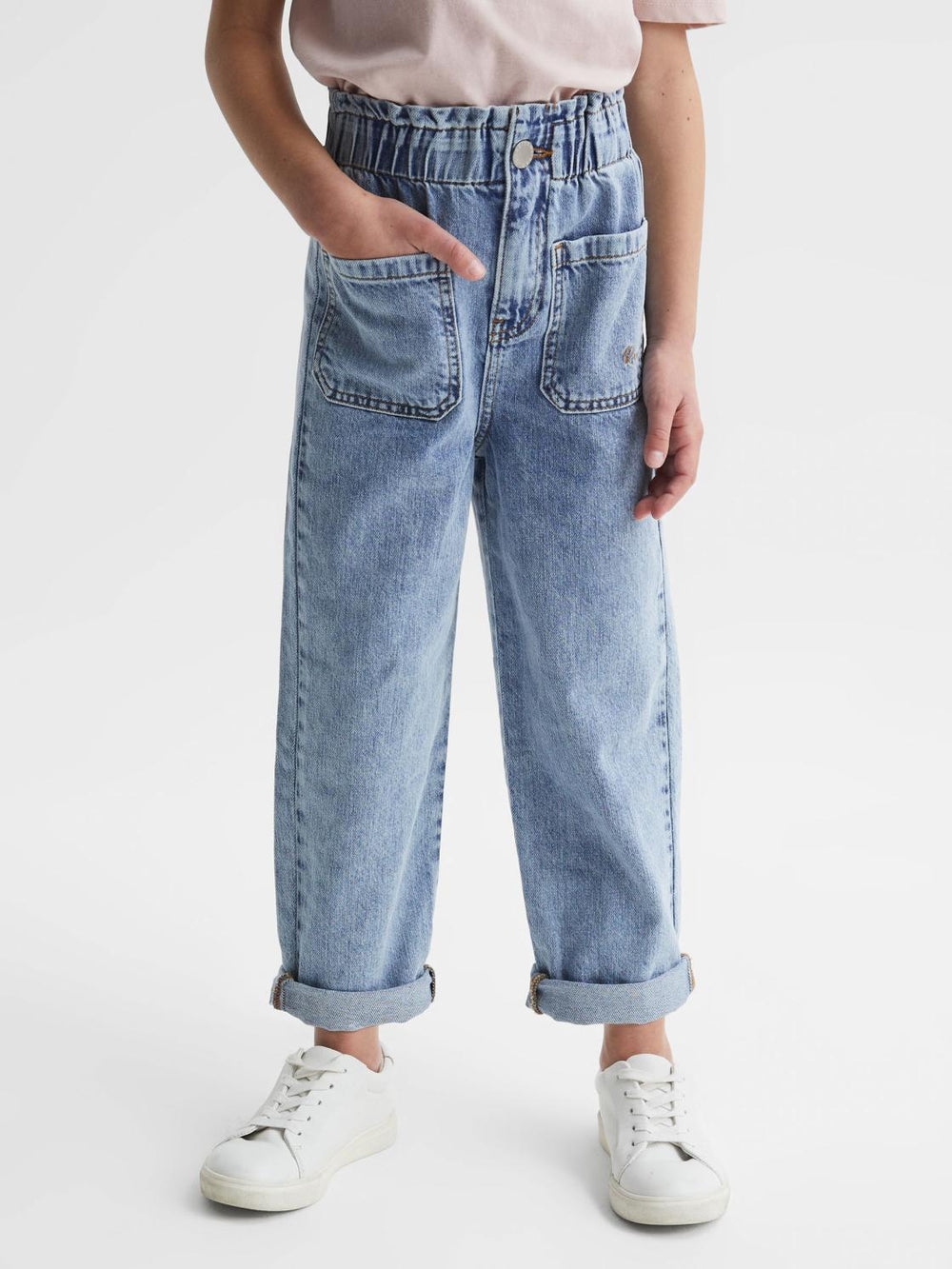 Reiss Jeans | Elodie High Rise Washed Jeans Blue - Children