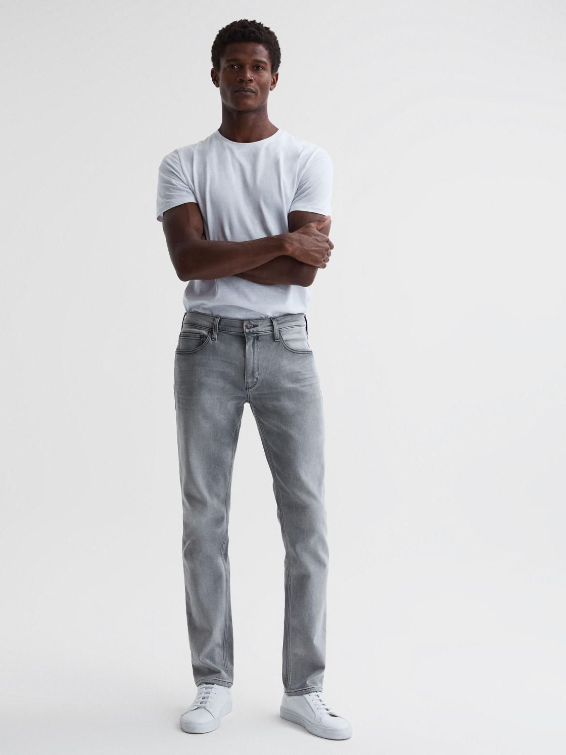 Reiss Jeans | Federal Paige Regular Fit Straight Leg Jeans Delgado - Men