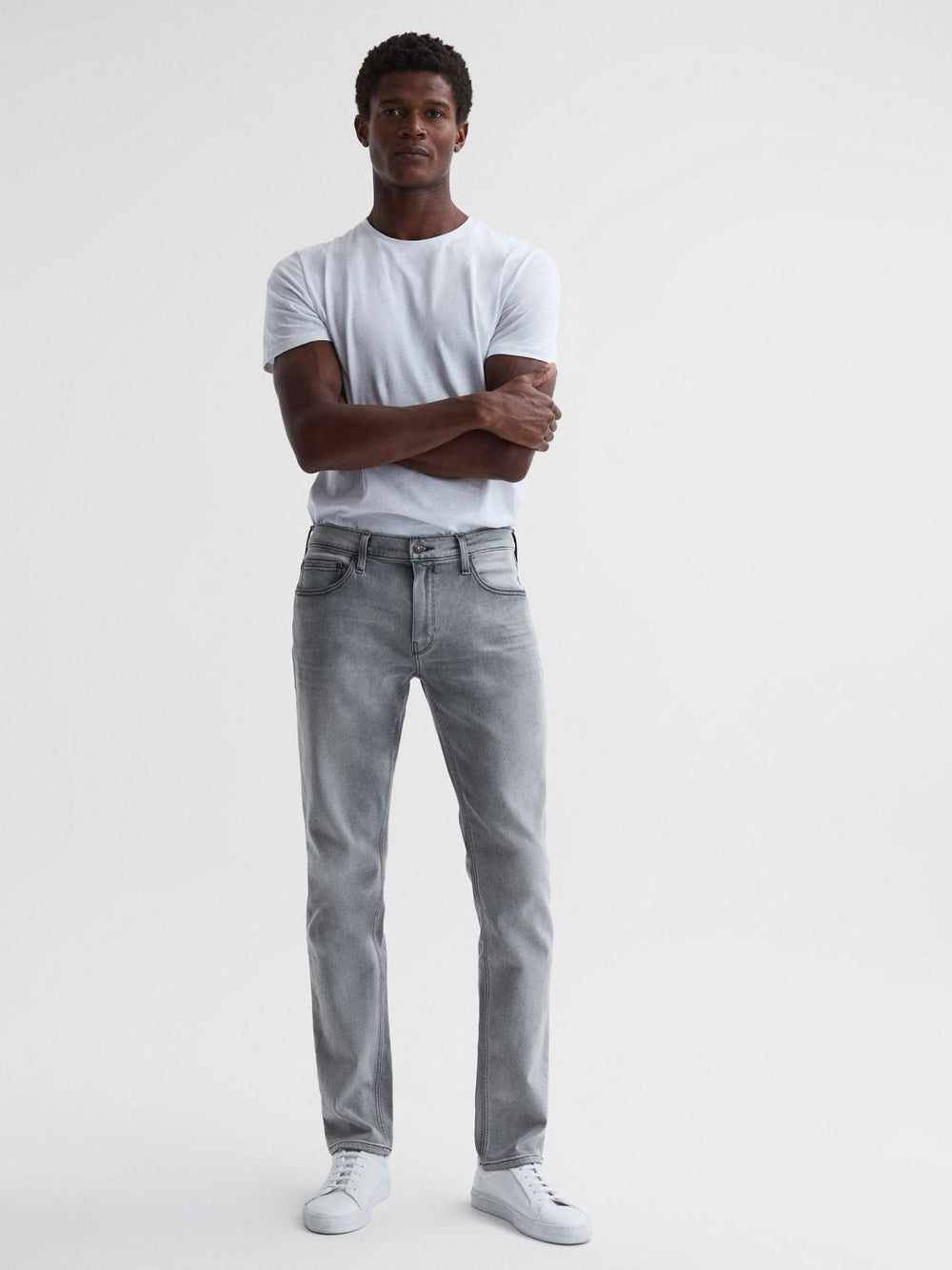 Reiss Jeans | Federal Paige Regular Fit Straight Leg Jeans Delgado - Men