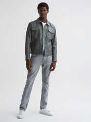 Reiss Jeans | Federal Paige Regular Fit Straight Leg Jeans Delgado - Men