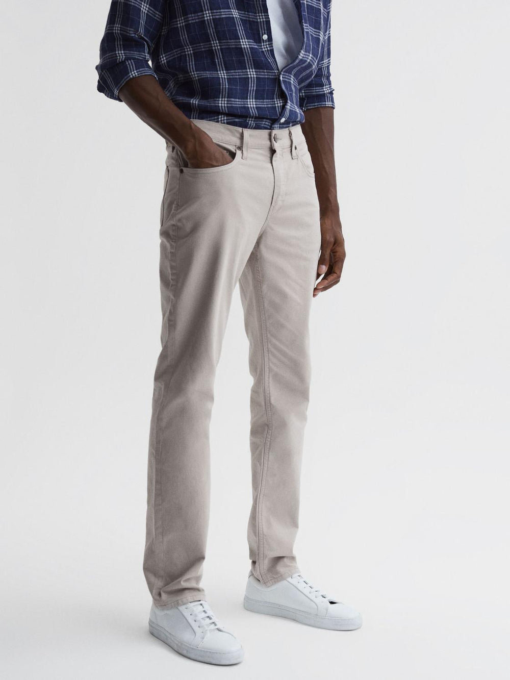 Reiss Jeans | Federal Paige Regular Fit Straight Leg Jeans Oyster - Men