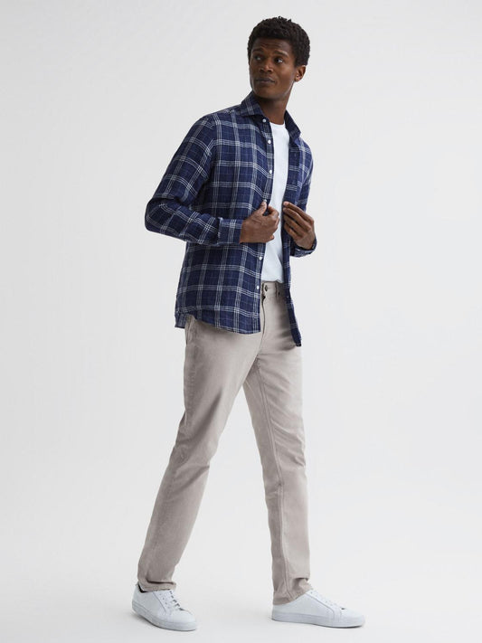 Reiss Jeans | Federal Paige Regular Fit Straight Leg Jeans Oyster - Men