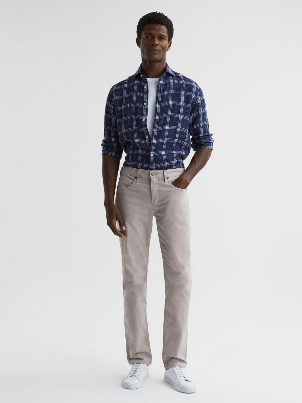 Reiss Jeans | Federal Paige Regular Fit Straight Leg Jeans Oyster - Men