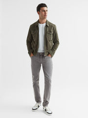 Reiss Jeans | Federal Paige Slim Fit Straight Leg Jeans Brushed Nickel - Men