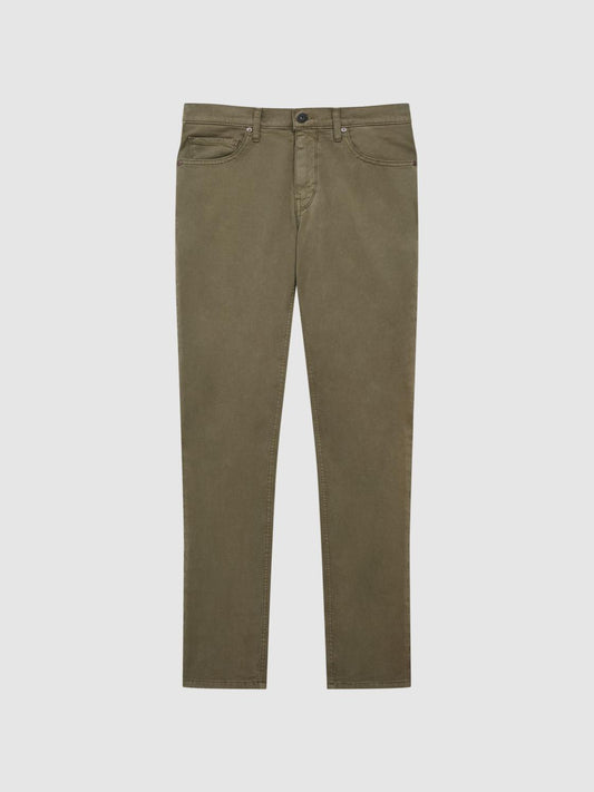 Reiss Jeans | Federal Paige Slim Fit Straight Leg Jeans Uniform Green - Men