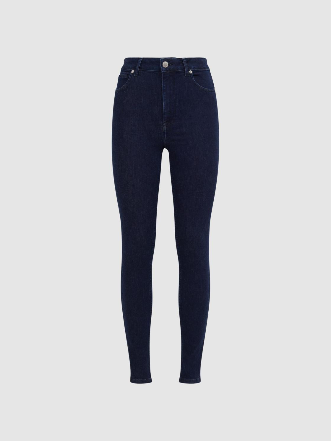 Reiss Jeans | Garcia Contour High Rise Skinny Jeans Dark Blue - Women