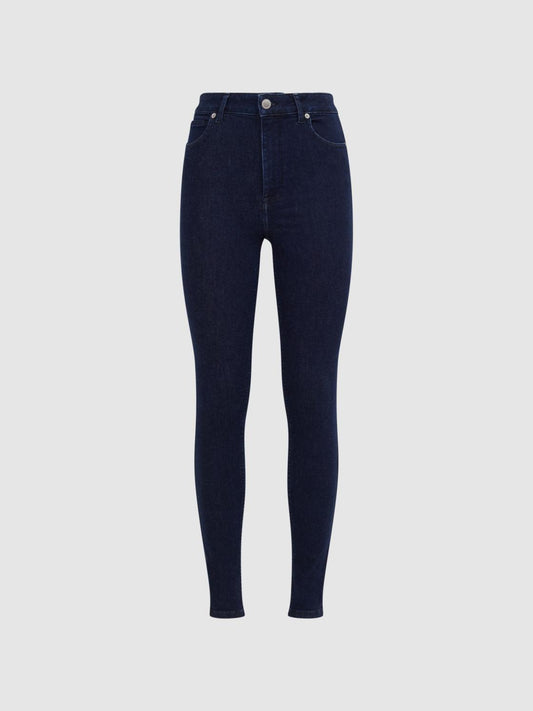 Reiss Jeans | Garcia Contour High Rise Skinny Jeans Dark Blue - Women