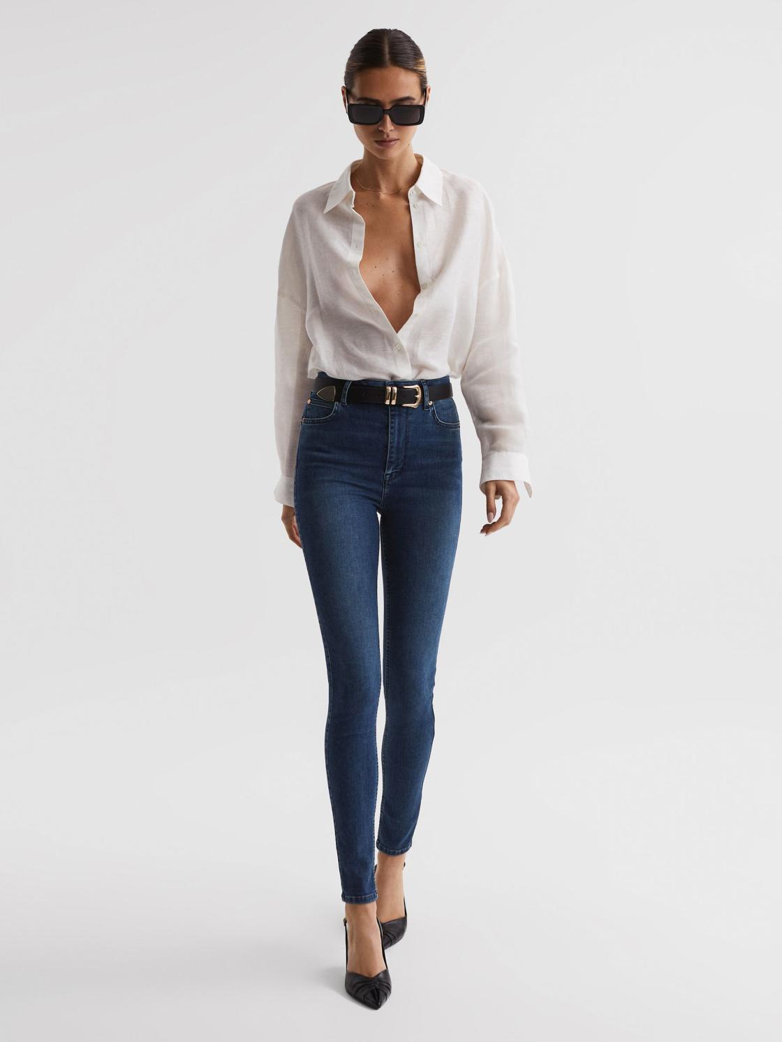 Reiss Jeans | Garcia Contour High Rise Skinny Jeans Ink - Women