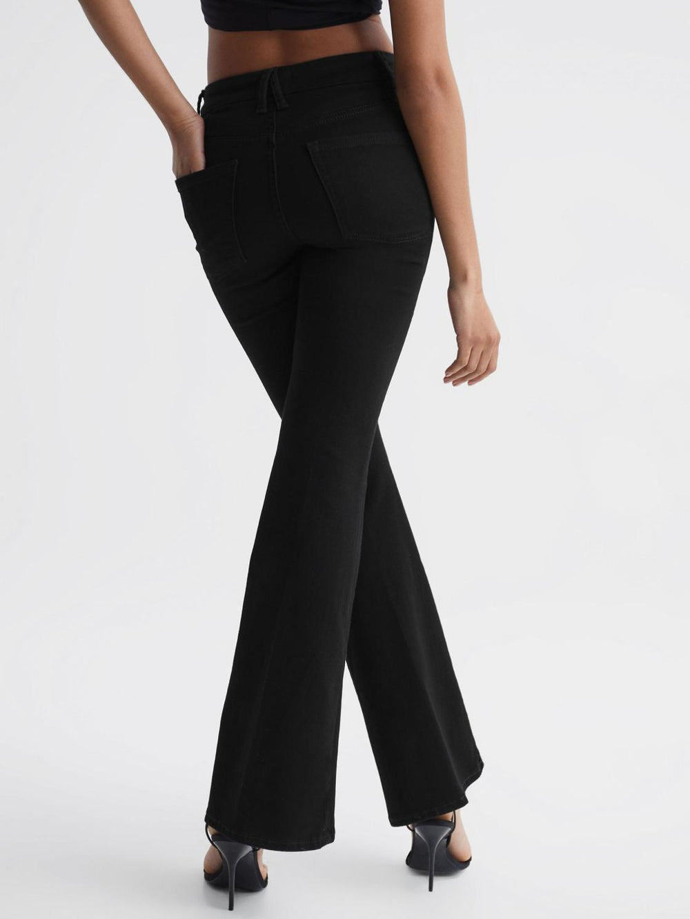 Reiss Jeans | Good American Flared Jeans Black - Women