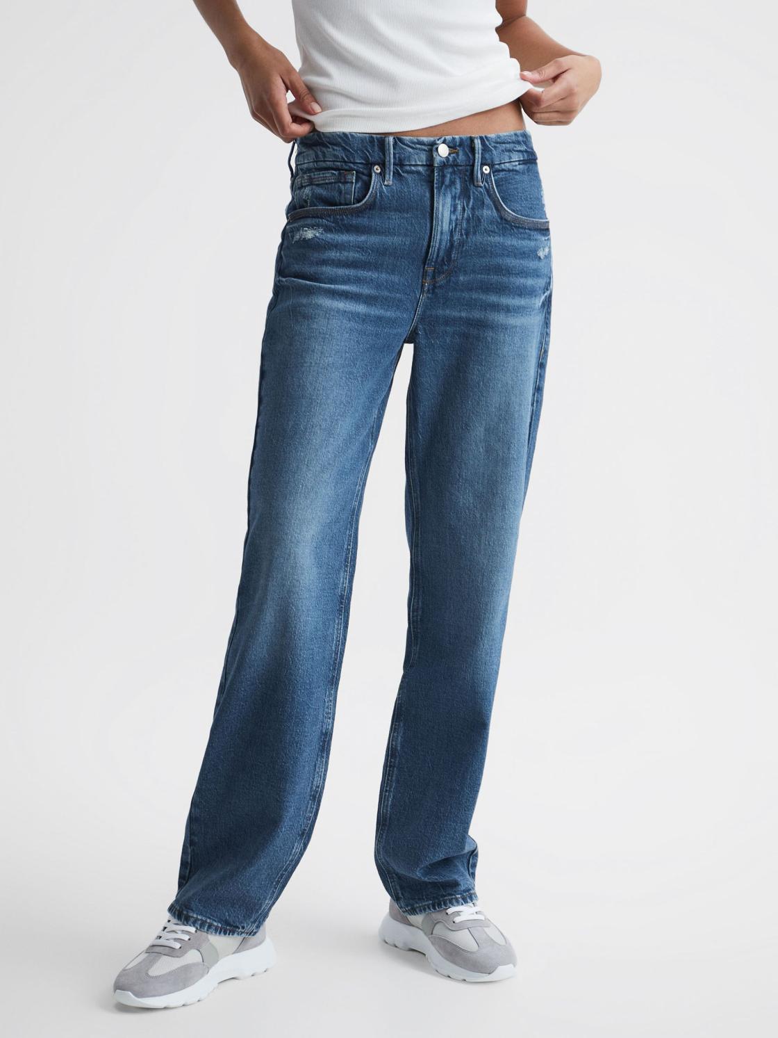 Reiss Jeans | Good American Good American 90s Fit Jeans Mid Blue - Women