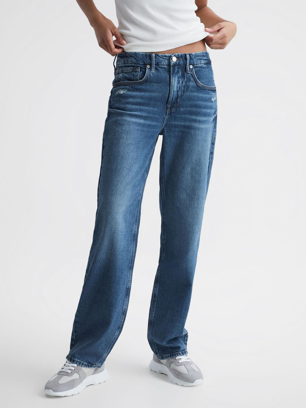 Reiss Jeans | Good American Good American 90s Fit Jeans Mid Blue - Women